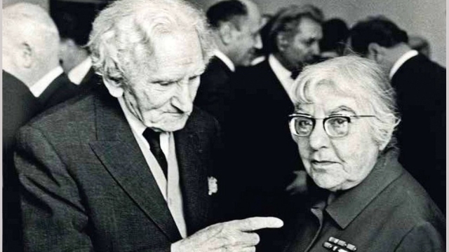 Image: Martiros Saryan and Marieta Shaginyan, 1965